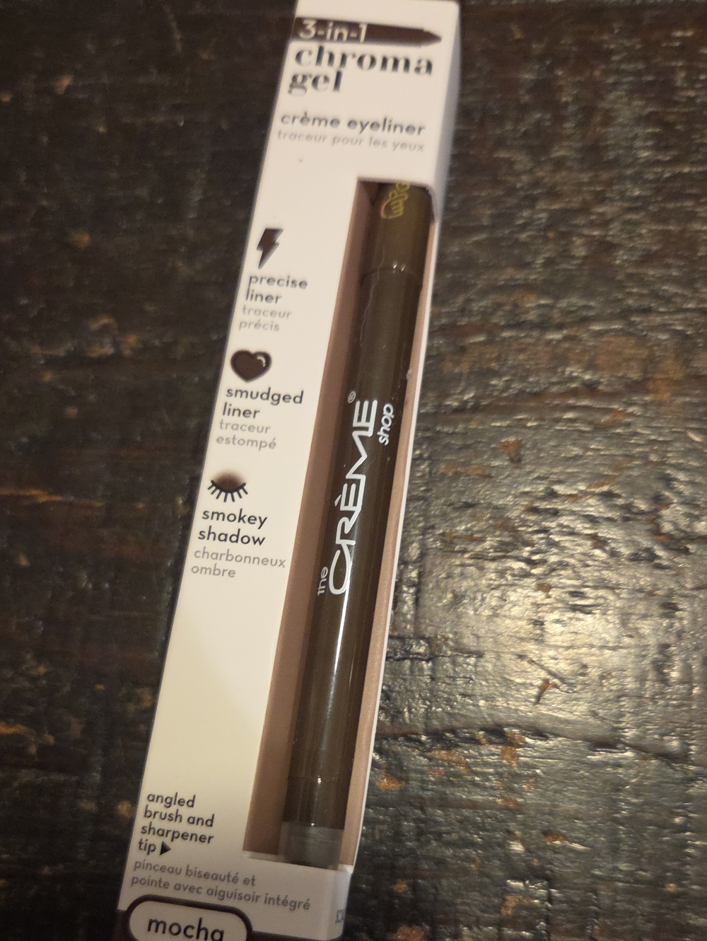 The Crème Shop 3-in-1 Chroma Gel Crème Eyeliner - Mocha (Brown) NIB